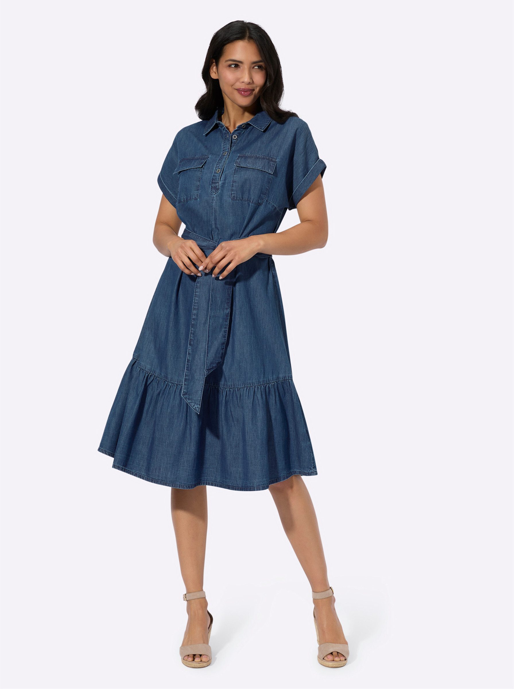 Sieh an! Etuikleid Jeanskleid günstig online kaufen