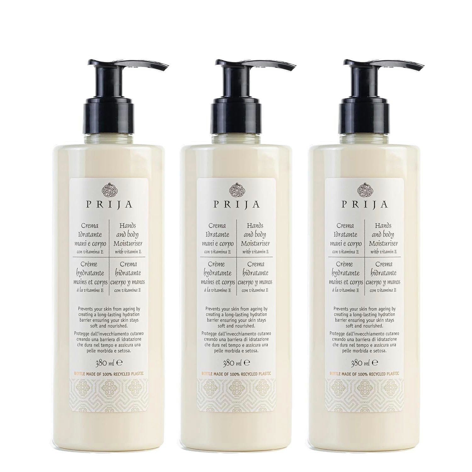 PRIJA Bodylotion PRIJA Hand & Körperlotion mit Vitamin E & Sheabutter, 3-tlg.