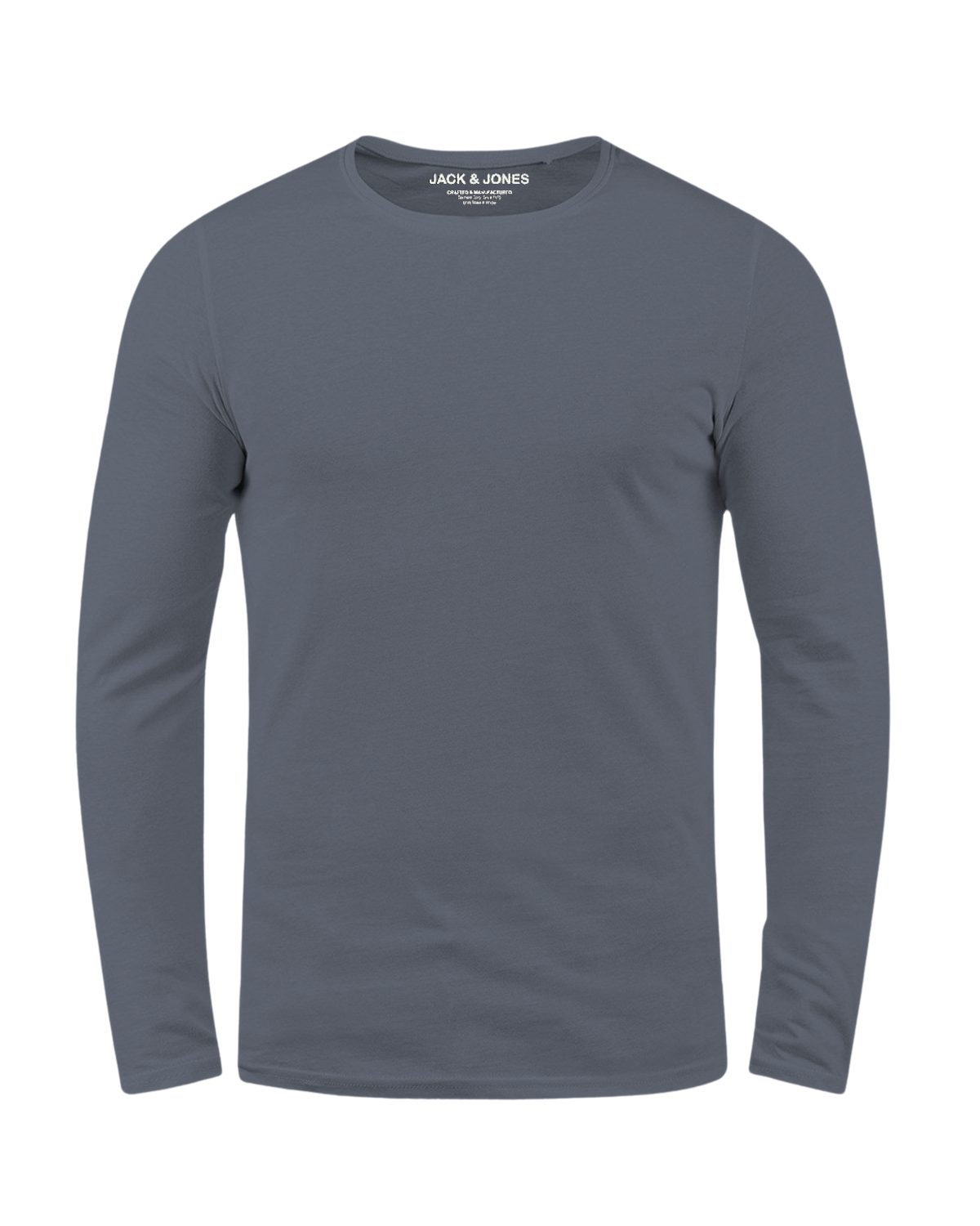 Jack & Jones Langarmshirt (Spar-Set, 3er-Pack) Basic Shirt mit Rundhalsauschnitt