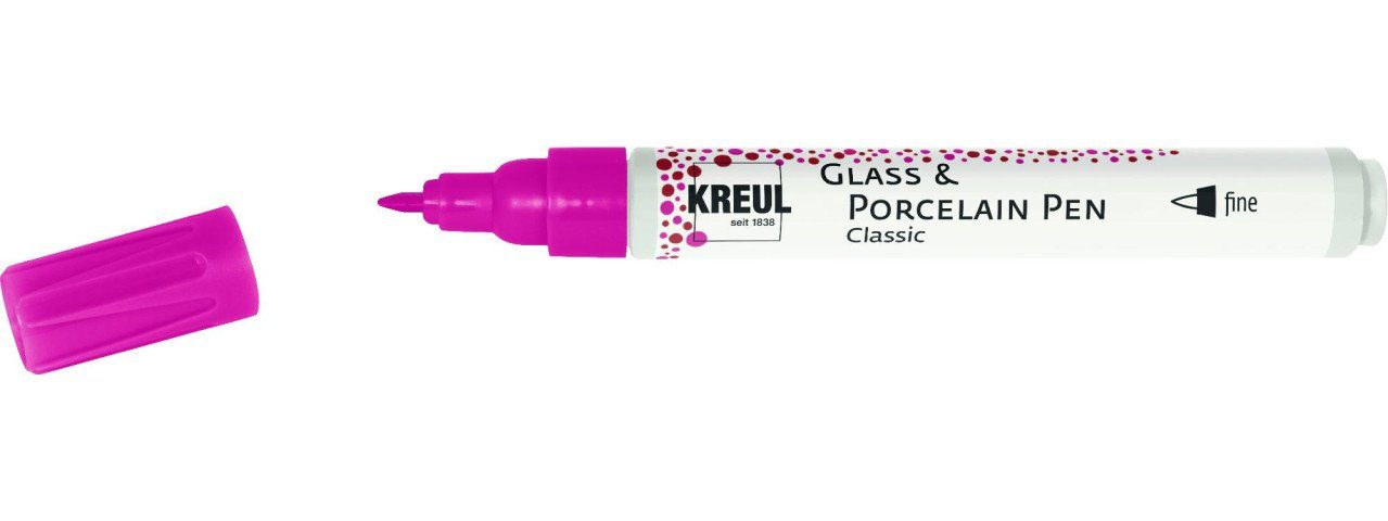 Kreul Künstlerstift Kreul Glass & Porcelain Pen Classic turmalin, 1-2