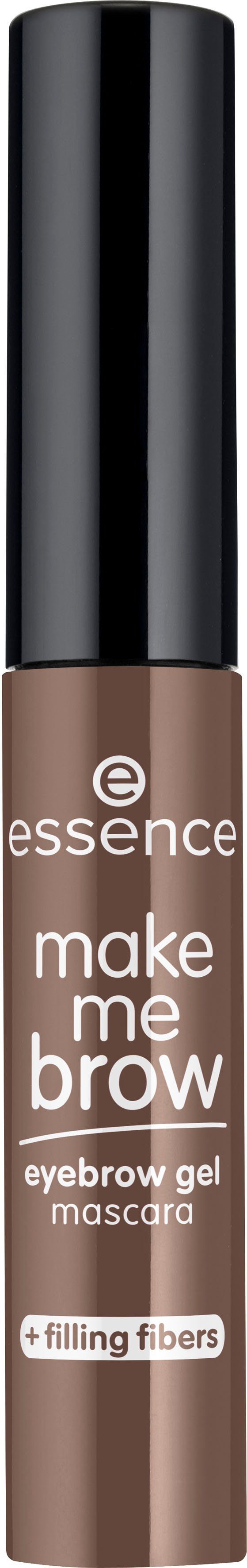 Essence Augenbrauen-Farbe make me BROW eyebrow gel mascara, 3-tlg., mit kleinen Fasern