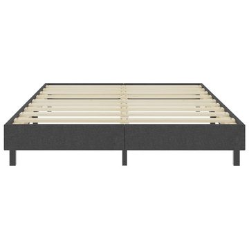 vidaXL Bettgestell Boxspringbett Dunkelgrau Stoff 180x200 cm Doppelbett Bett Bettrahmen B