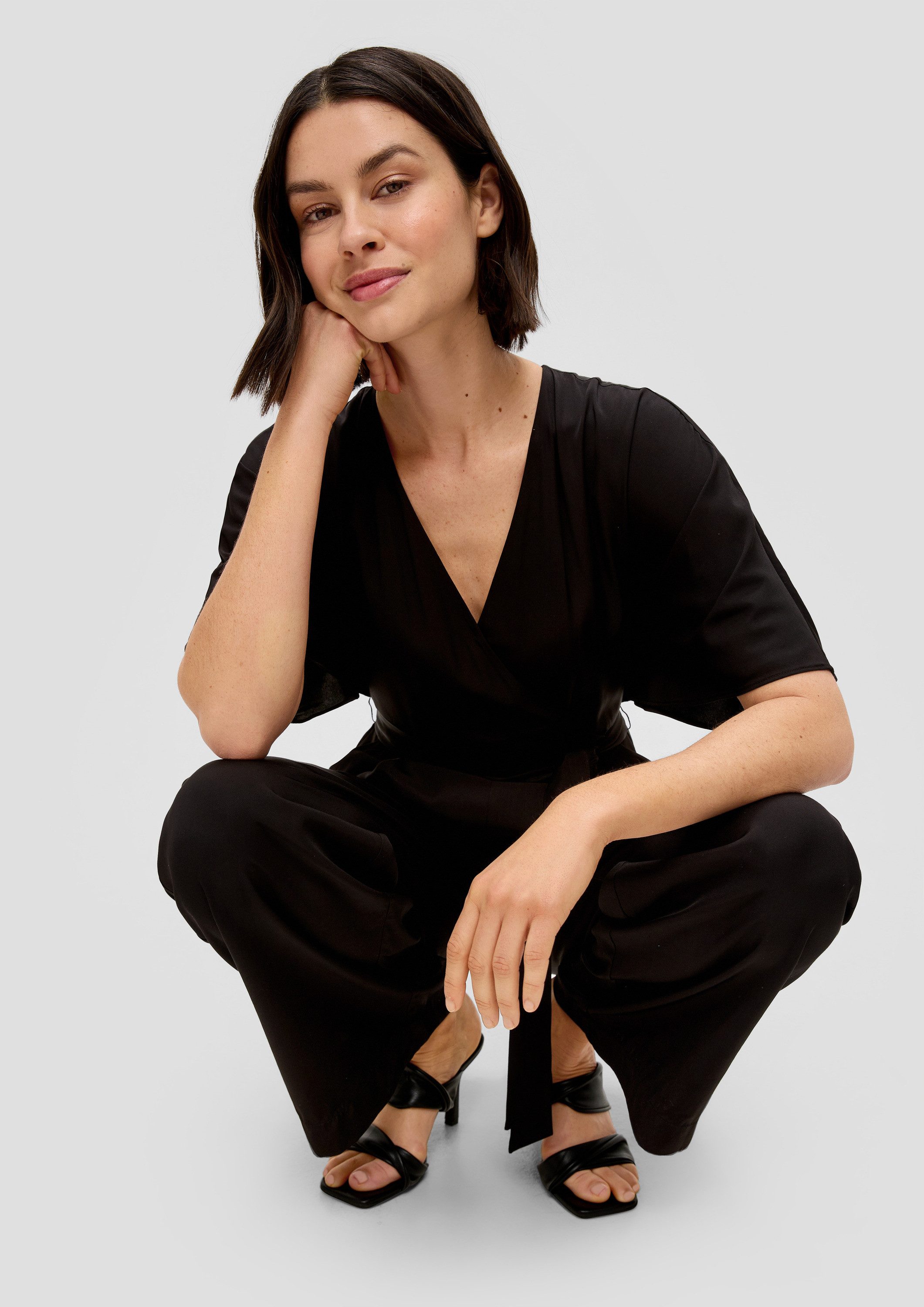 s.Oliver Jumpsuit Overall Jumpsuit mit Bindedetail