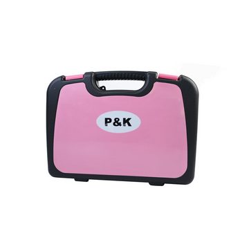 P & K Werkzeugset 135 Teiliges Werkzeugset Werkzeugkoffer in Pink Design, (135-St)