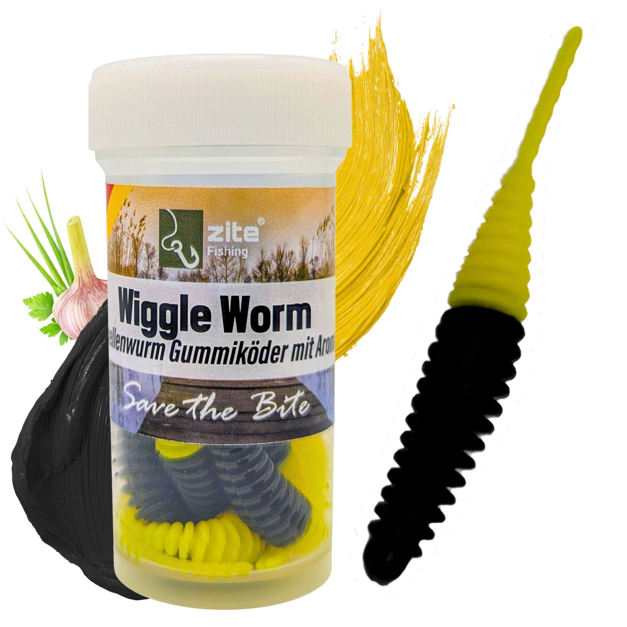Kunstköder Wiggle Worm Forellenwurm Mix 5,5 cm 10 Stück Gummiköder