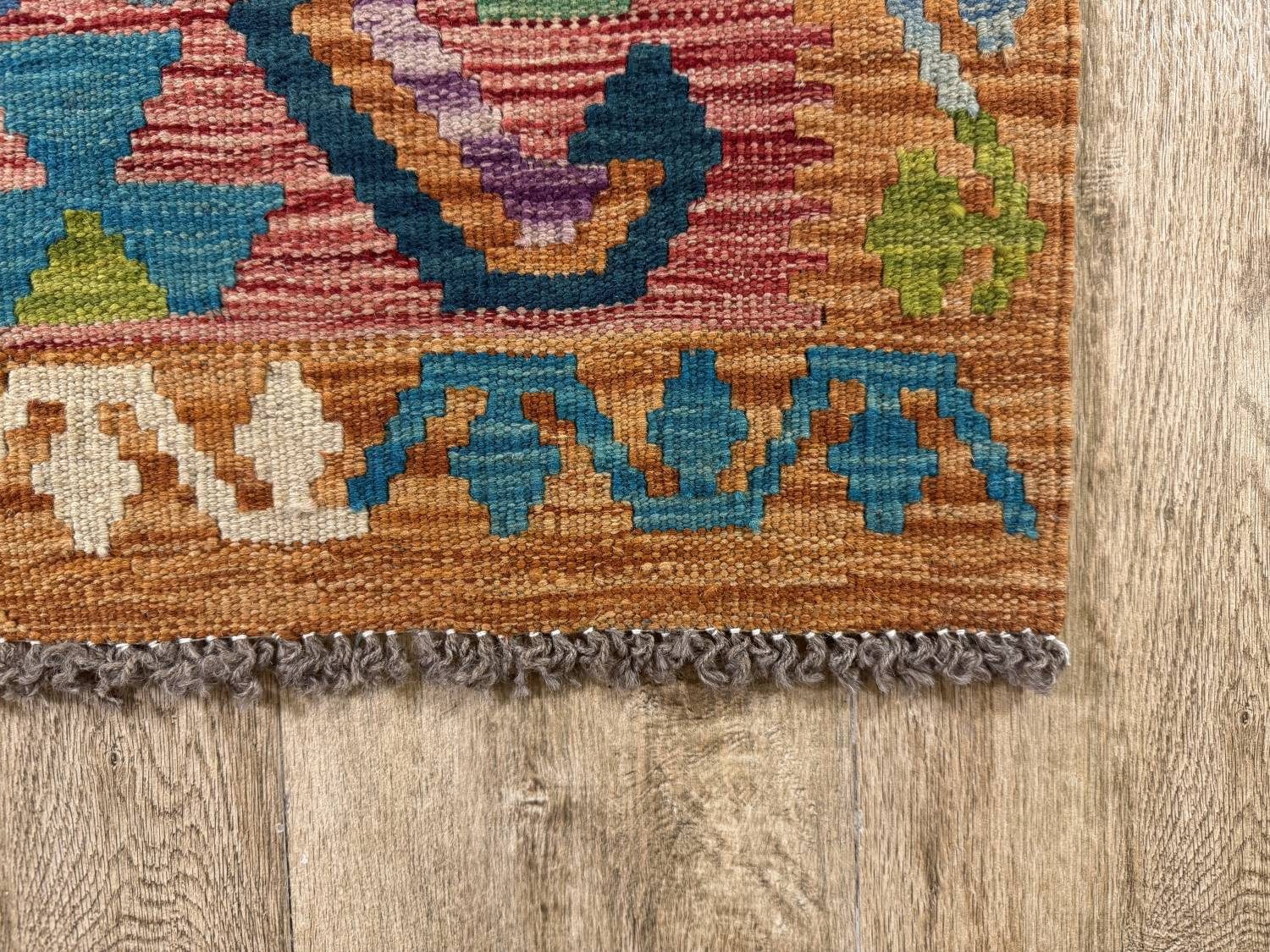 Rug Studios Teppich KELIM ORIGINAL HANDGEARBEITET, Rechteckig, Höhe: 5 mm, Handgefertigt, 67 x 213 cm, Multi