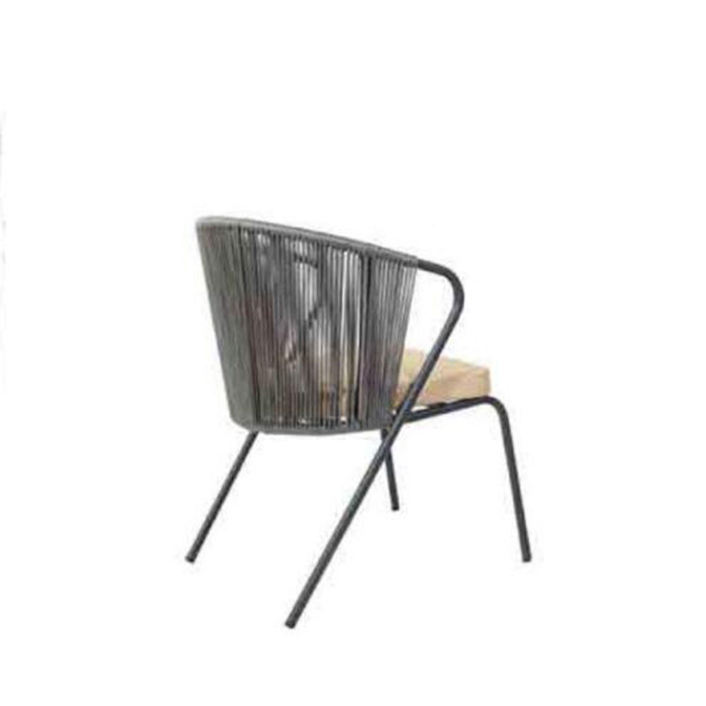 JVmoebel Stuhl Grauer Stuhl mit einem weichen Sitz aus rostfreiem Stahlbein rund, Made In Europe