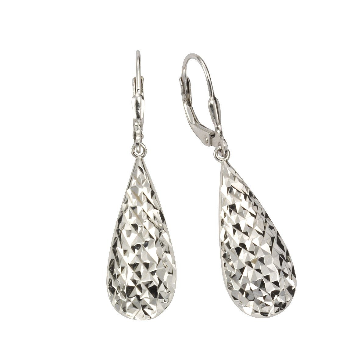 In sehr hochwertiger 925 Vivance Ohrhänger Silber gefertigt Juweliersqualität Paar rhodiniert,