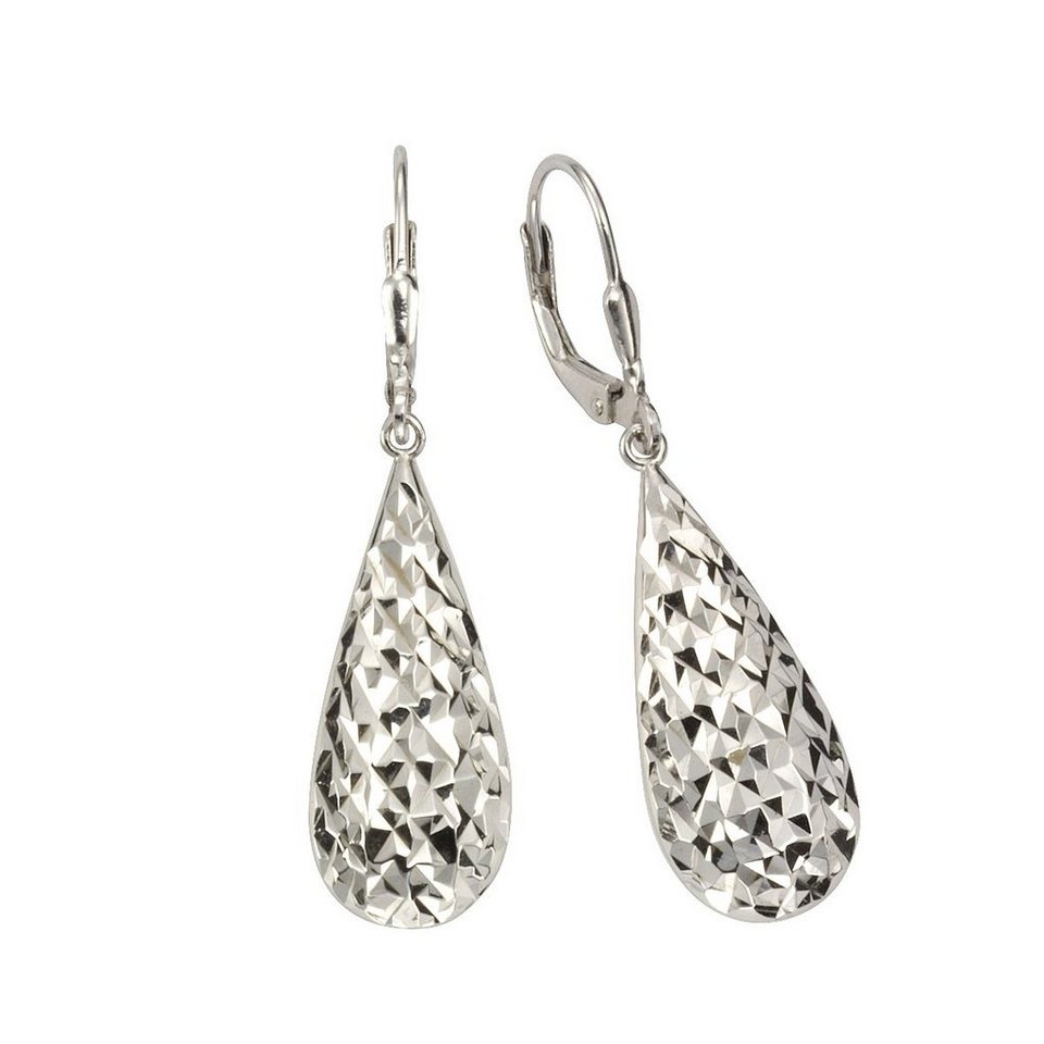 Vivance Paar Ohrhänger 925 Silber rhodiniert, In sehr hochwertiger  Juweliersqualität gefertigt
