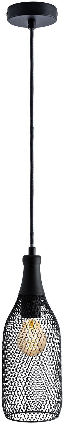 Paco Home Pendelleuchte DESMOND, ohne Leuchtmittel, Hängelampe Esszimmer Esstischlampe Metall 1,5m Textilkabel Kürzbar