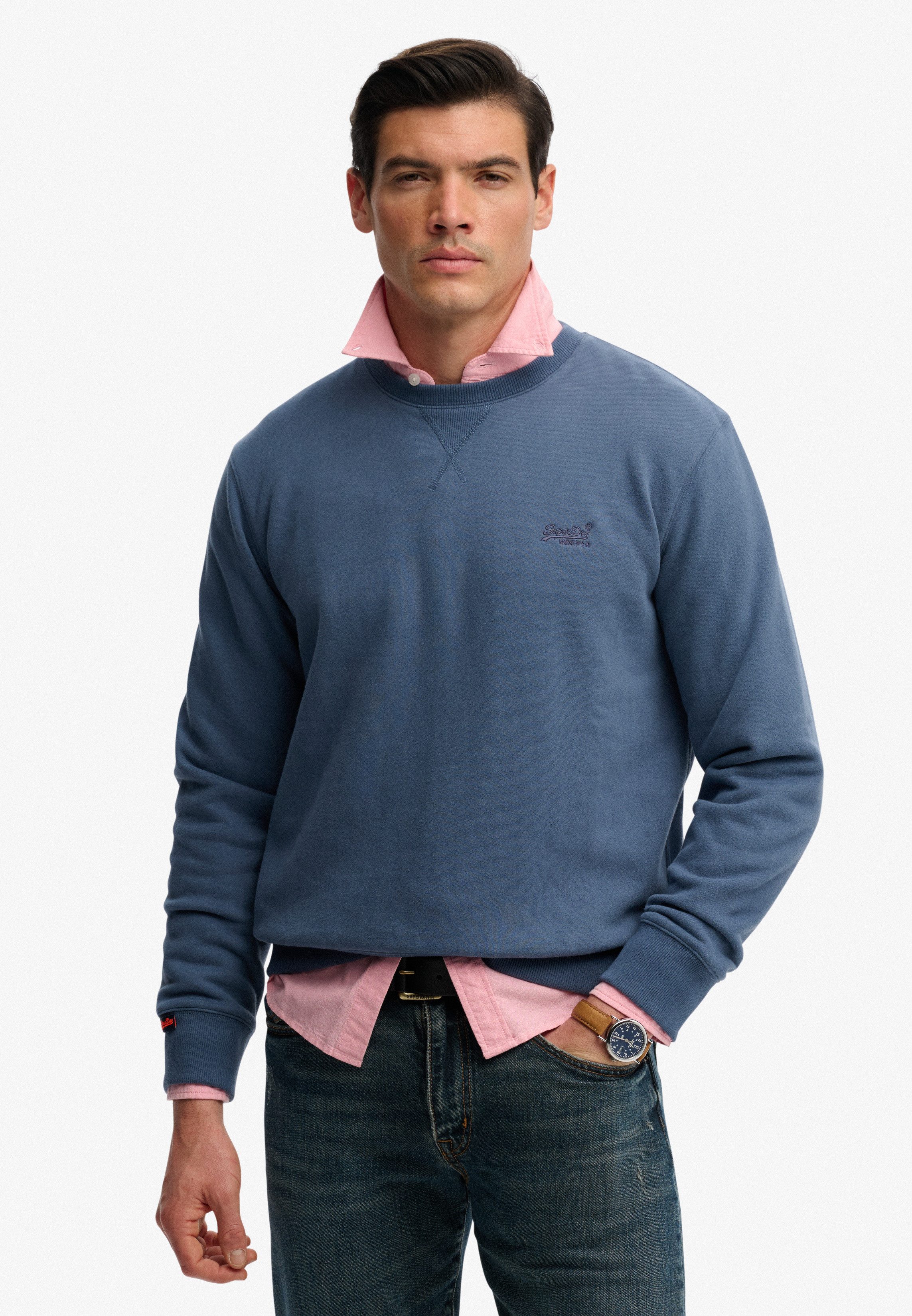 Superdry Sweatshirt ESSENTIAL LOGO CREW SWEATSHIRT Baumwollmischung, loose fit