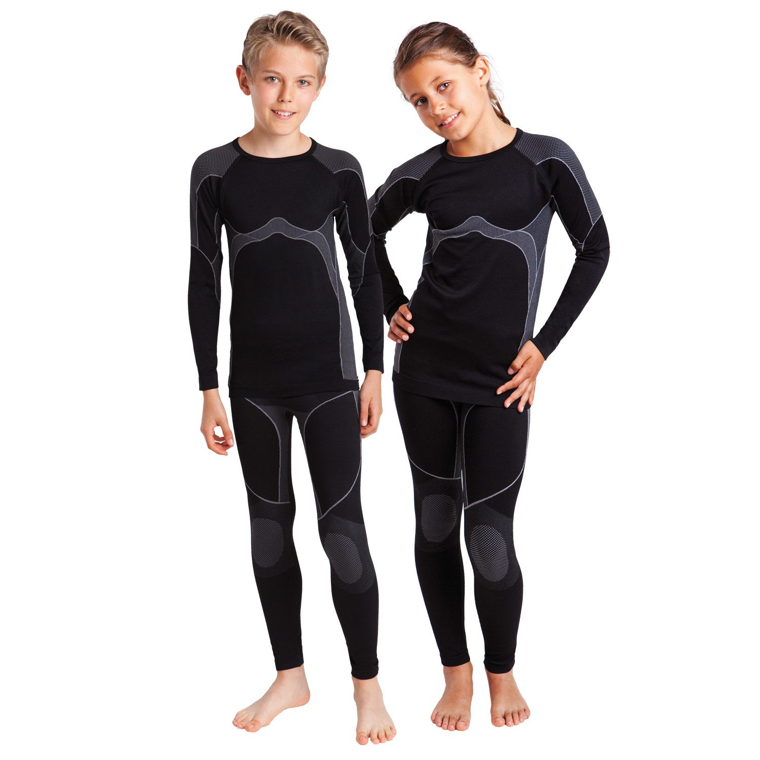 Gomati Thermounterhemd Kinder Seamless Ski Thermo Unterhemd - Langarm – Bild 4 von 4