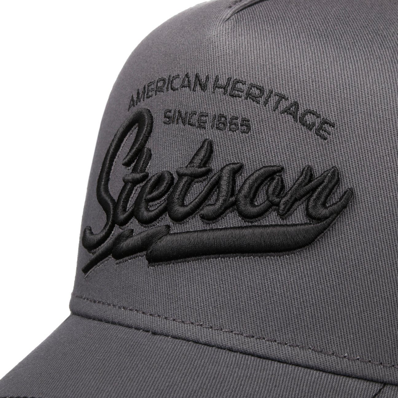 Stetson Basecap (1-St) grau Snapback Cap Trucker