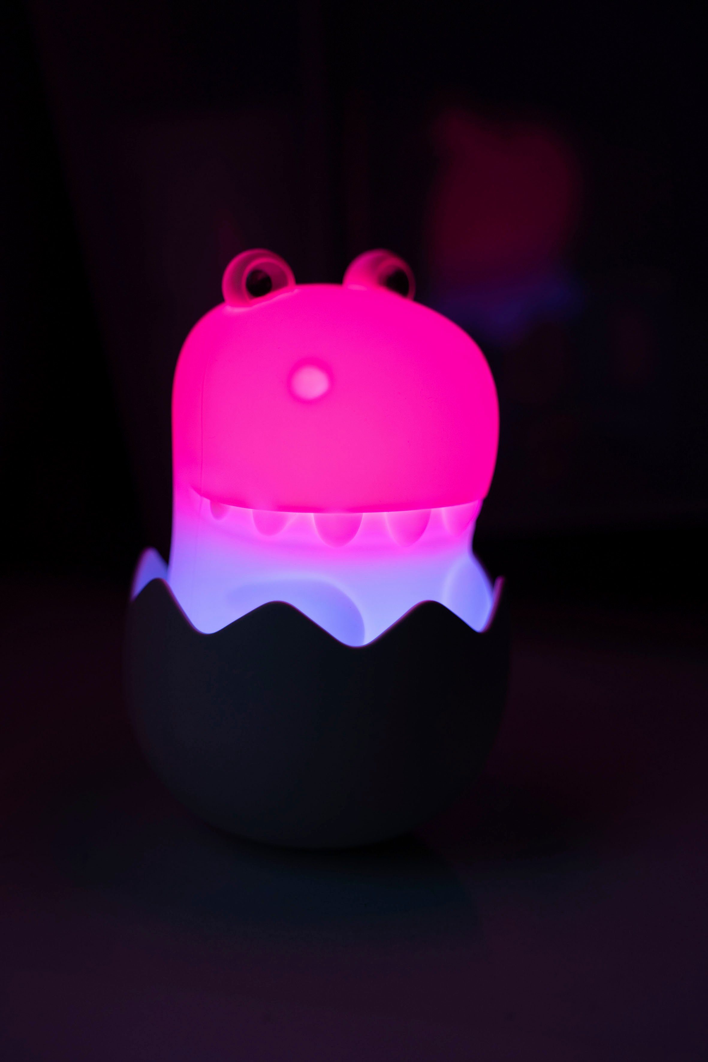 niermann LED Nachtlicht Nachtlicht Diggy Dino, Farbwechsel, LED fest integriert, Freundliches, reduziertes Design + Angenehmes Licht (schlaffreundlich)