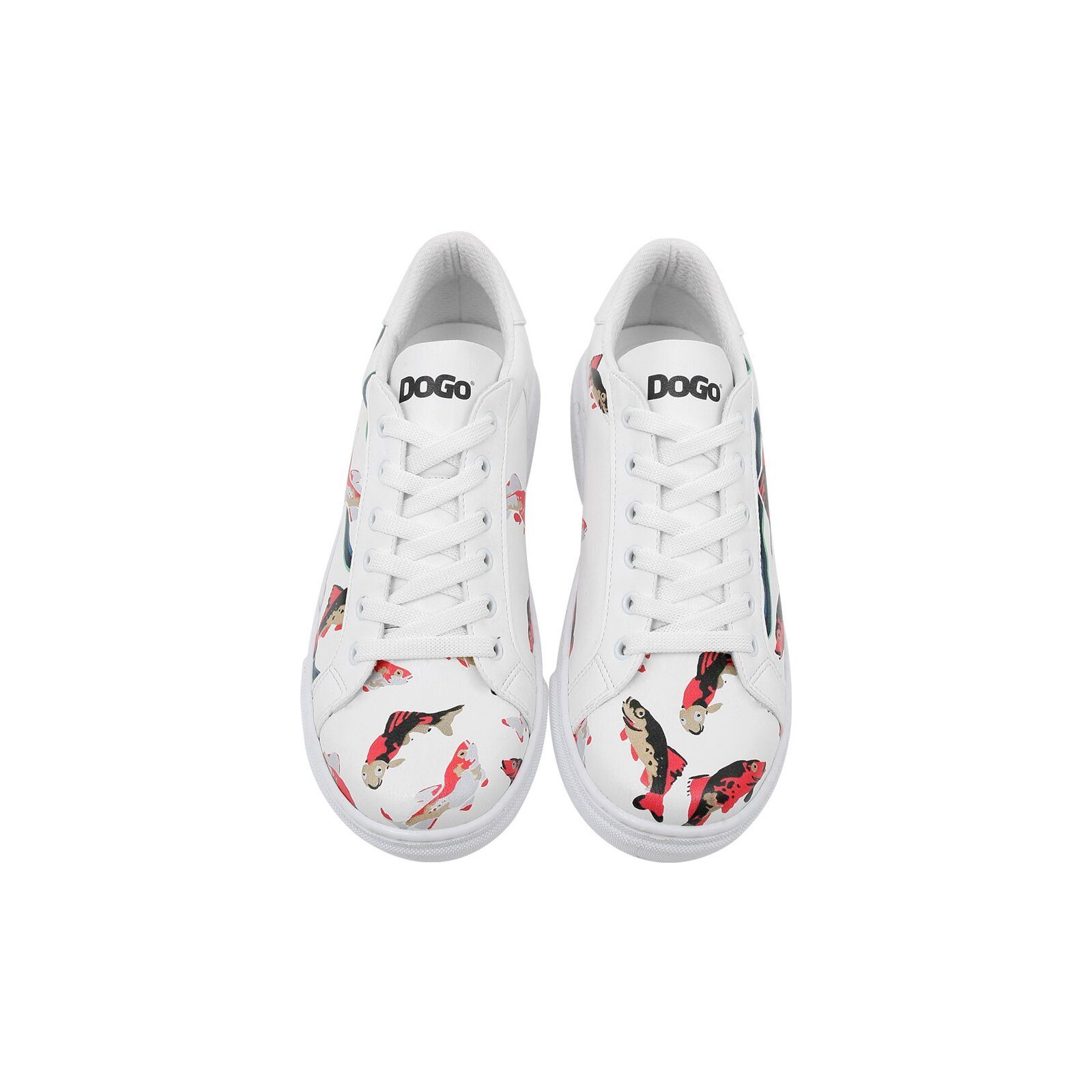 DOGO Ace Low-Top Sneaker Koi World Damen Sneaker Sneaker Handgefertigt