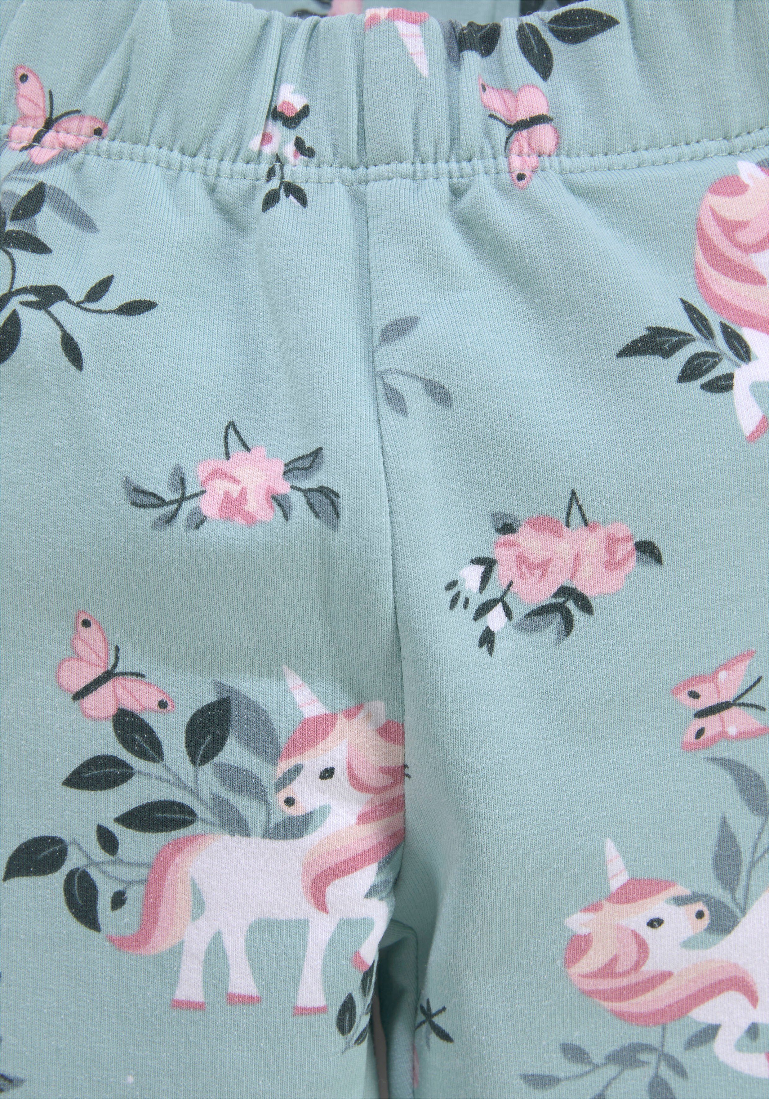 angeraut kuschelig Einhorn Sweatleggings KIDSWORLD innen