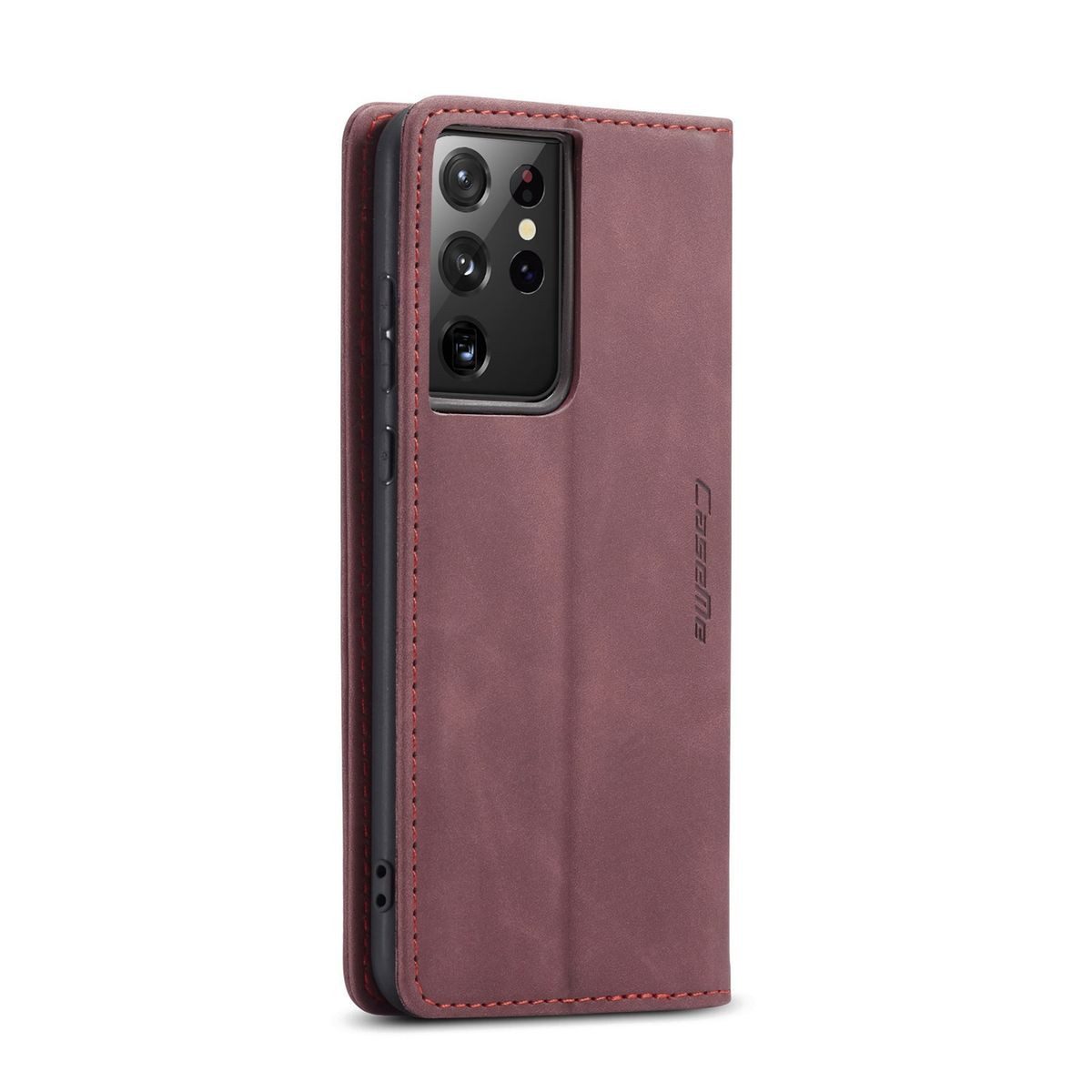 König Design Handyhülle Samsung Galaxy S21 Ultra, Schutzhülle Schutztasche Case Cover Etuis Wallet Klapptasche Bookstyle