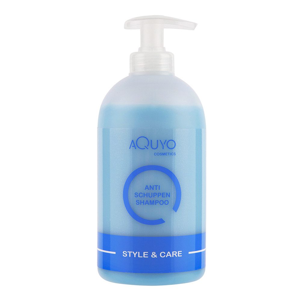 AQUYO Cosmetics Kopfhaut-Pflegeshampoo Style & Care Anti-Schuppen-Shampoo für fettige und trockene Kopfhaut