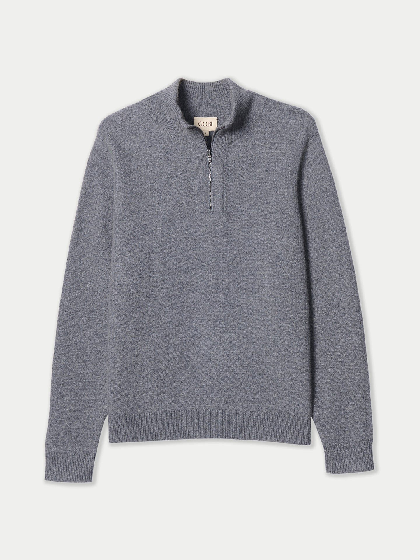 GOBI Cashmere Polokragenpullover Herren Kaschmir-Pullover im Waffelstrick