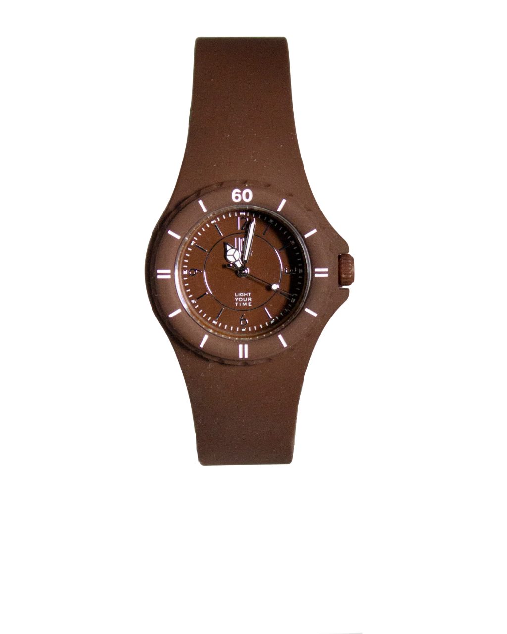 Light Time Quarzuhr Armbanduhr Damen Herren Kunststoff Braun L121BRN