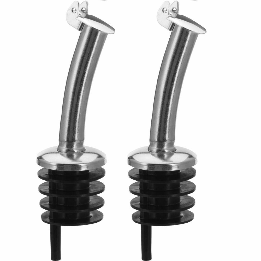 Flaschenausgießer 2 Stück »Classic Standard«, PE-Kork, Metallkläppchen