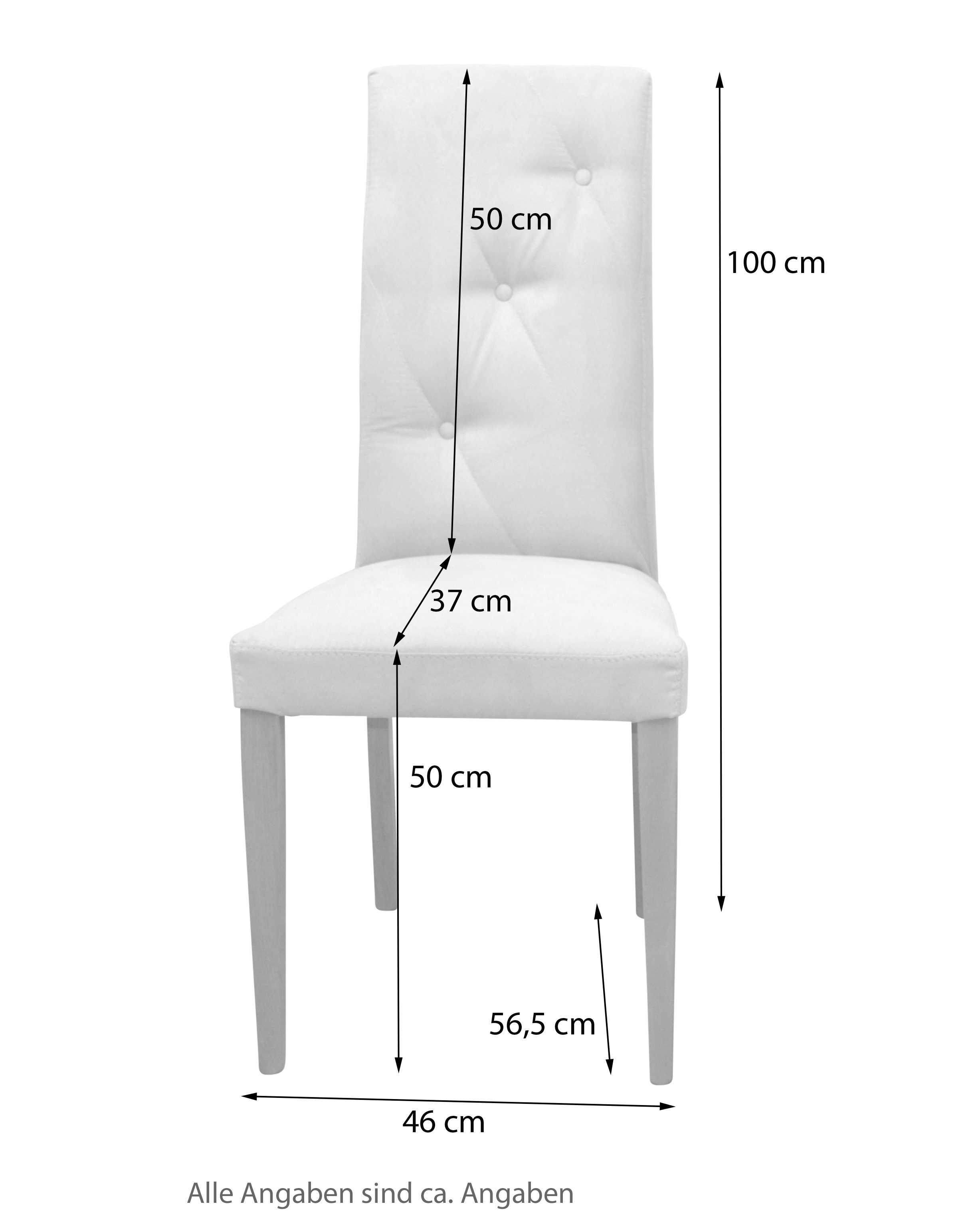 moebel-direkt-online Polsterstuhl Ina (2tlg.-Set) beige