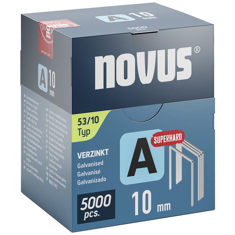 NOVUS Tackerklammer Novus Tools 042-0763 Feindrahtklammern Typ 53 5000 St. Abmessungen (L