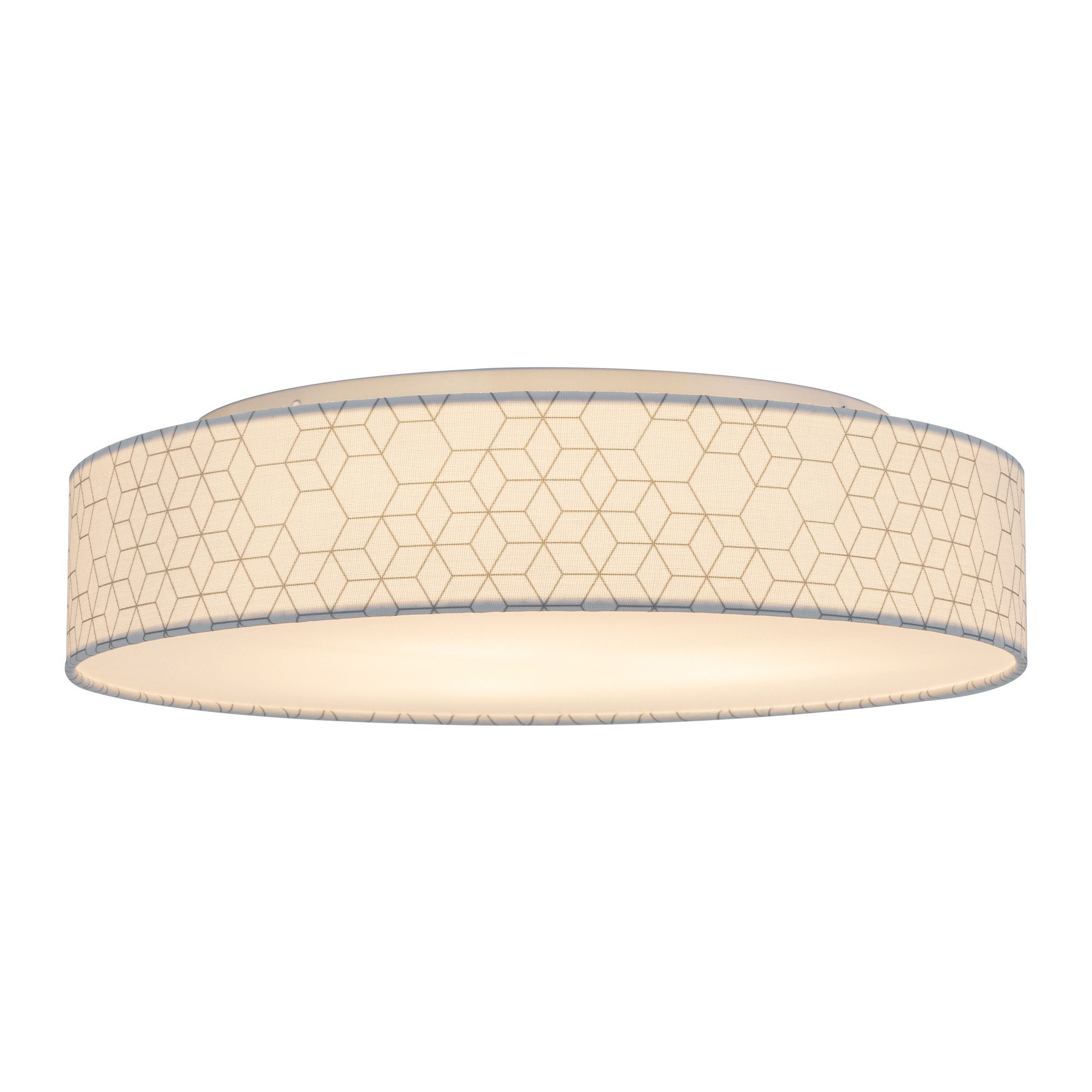Zedelmaier Lampenschirm Deckenleuchte Deckenlampe Stoff, Max.40W/E27, ohne Leuchtmittel, Geeignet für Wohnzimmer Schlafzimmer Küche Flur Kinderzimmer