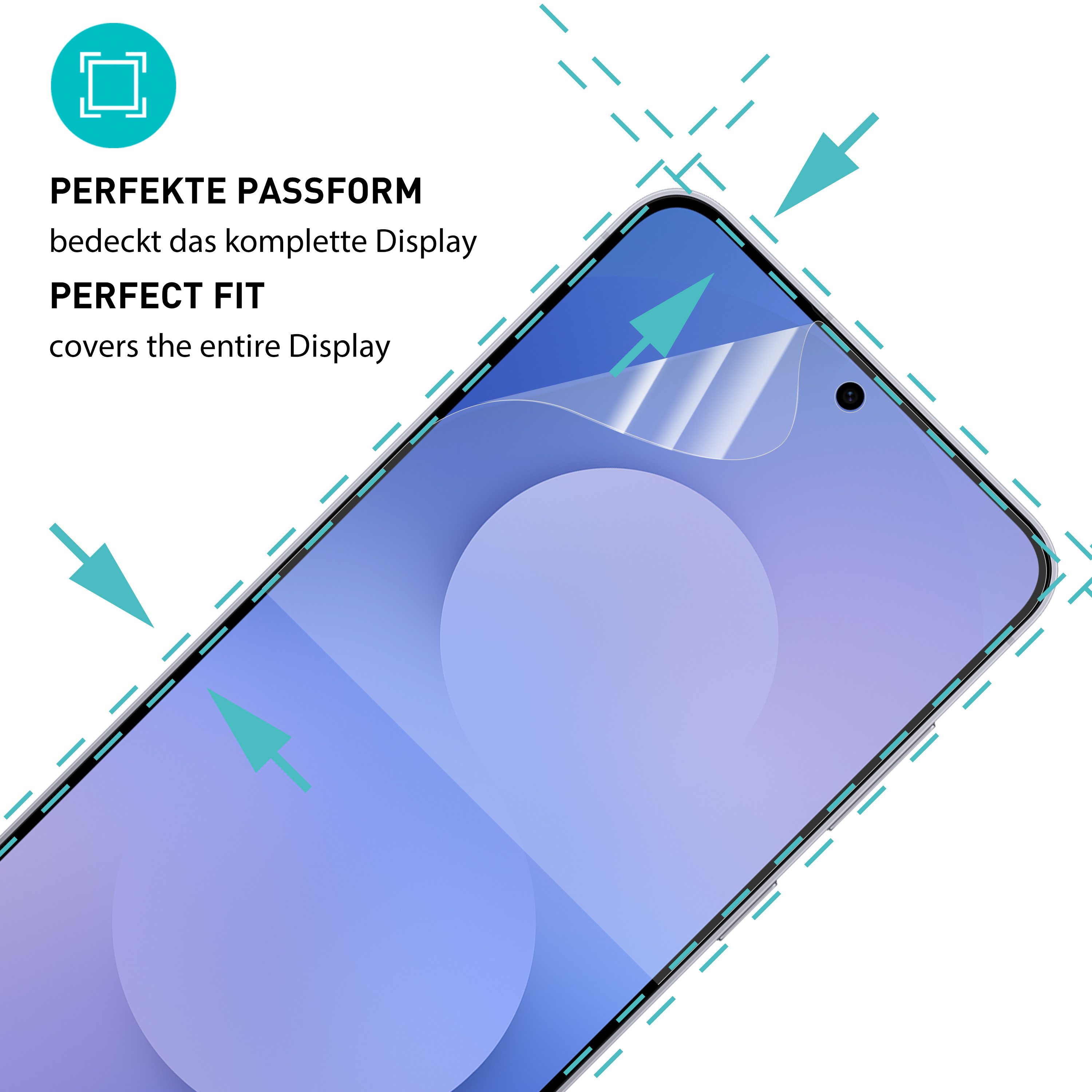smartect Displayschutzfolie TPU Schutzfolie Matt für Samsung Galaxy S25 FE, Set, 2 Stück, Panzerfolie Bildschirm Displayfolie
