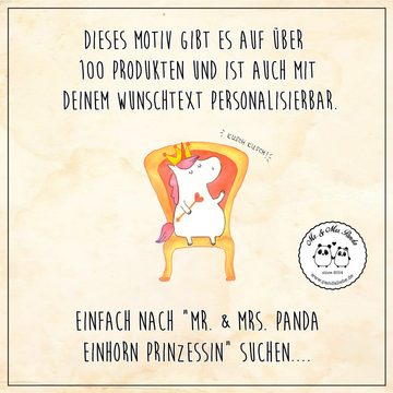 Mr. & Mrs. Panda Kosmetikspiegel Einhorn Prinzessin - Rot Pastell - Geschenk, Quadrat, schminken, Gebu (1-St), Unwiderstehlicher Glanz