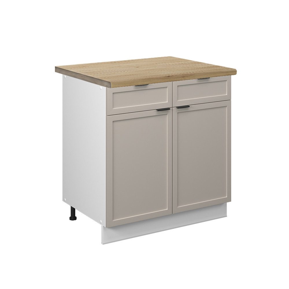 Vicco Unterschrank Fame-Line, GrauBeige/Weiß, 80 cm, günstig online kaufen