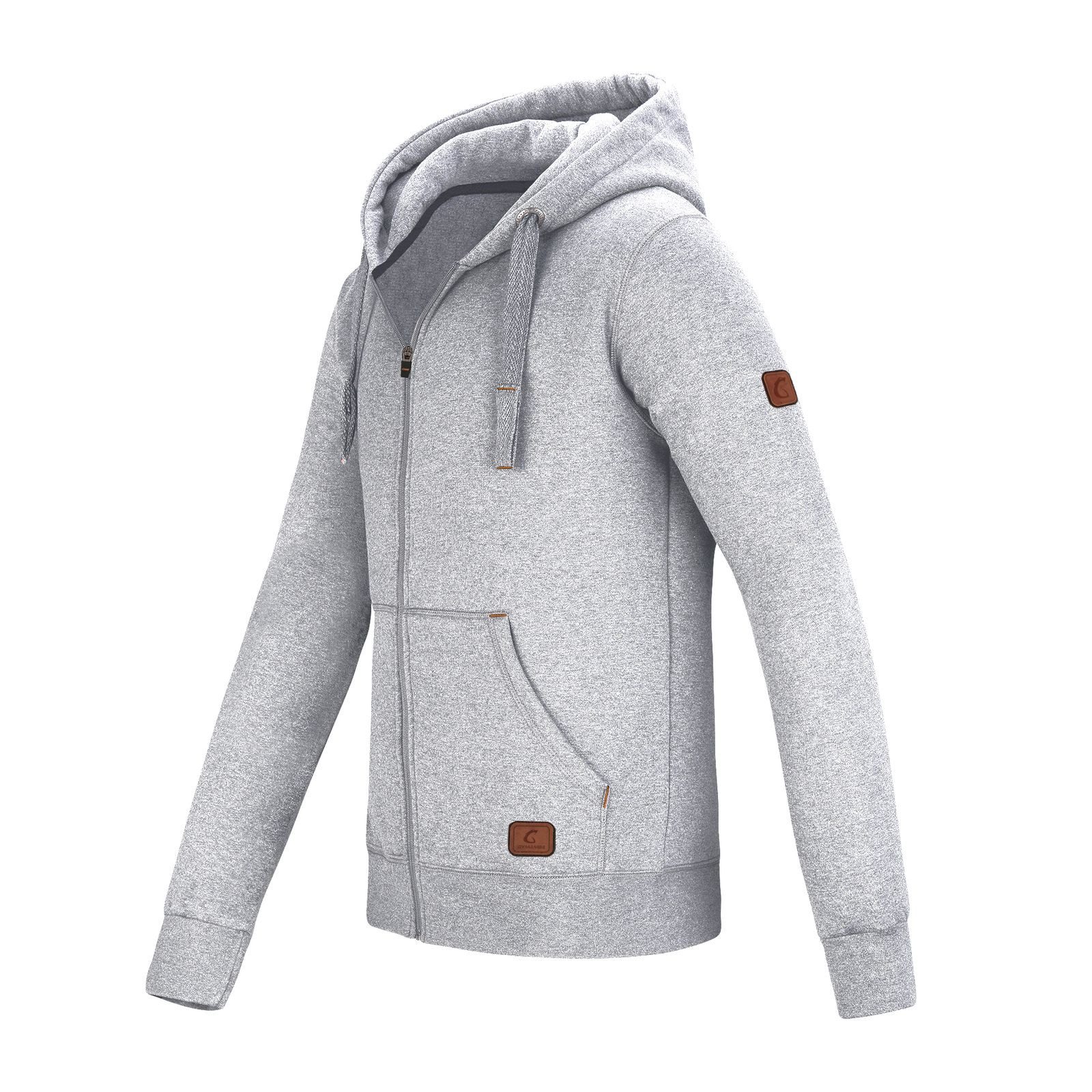 GYMAMBA Jogginganzug Herren leather hellgrau (2-tlg), mit Kapuze günstig online kaufen