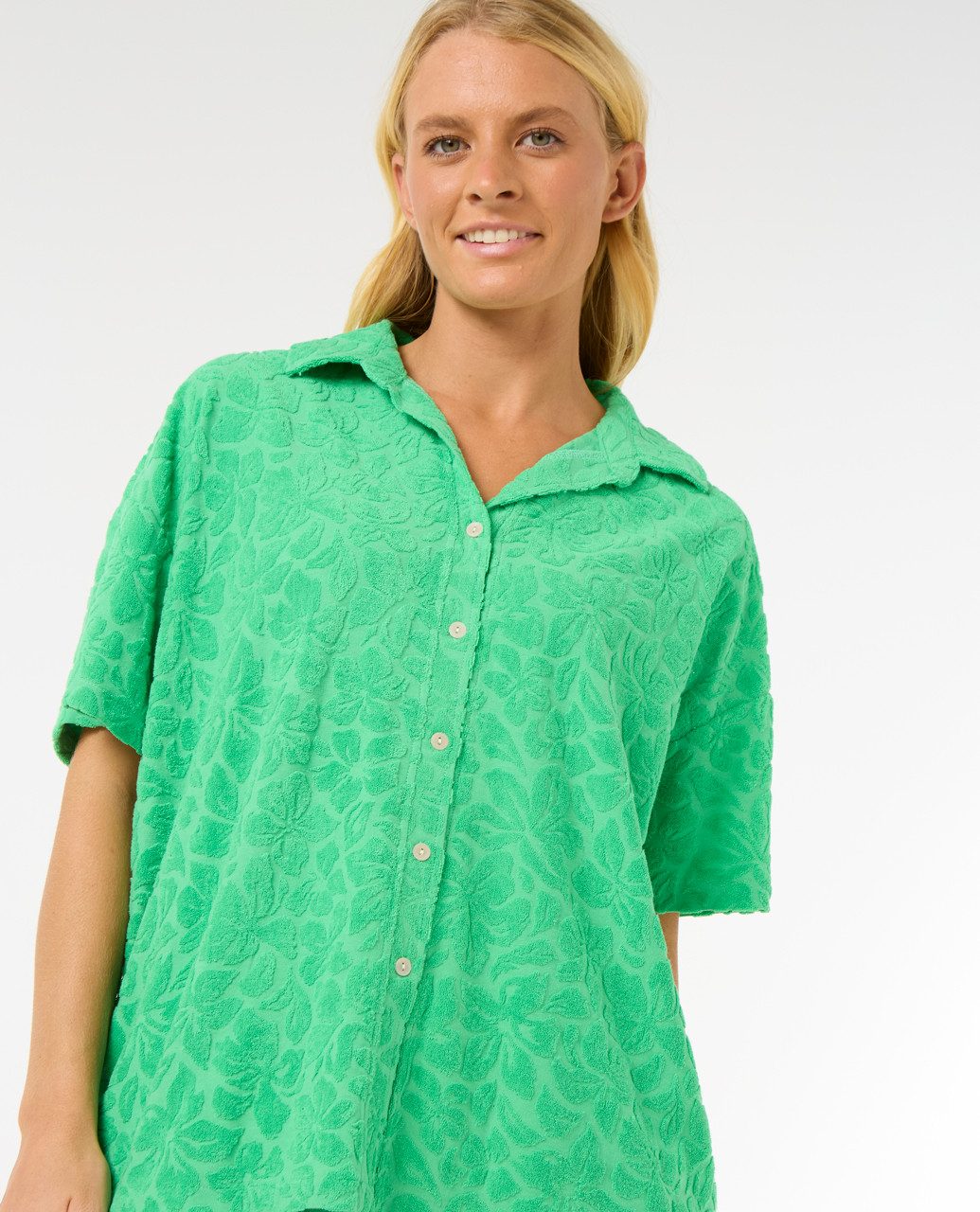 Rip Curl Kurzarmhemd Las Dalias Terry Hemd