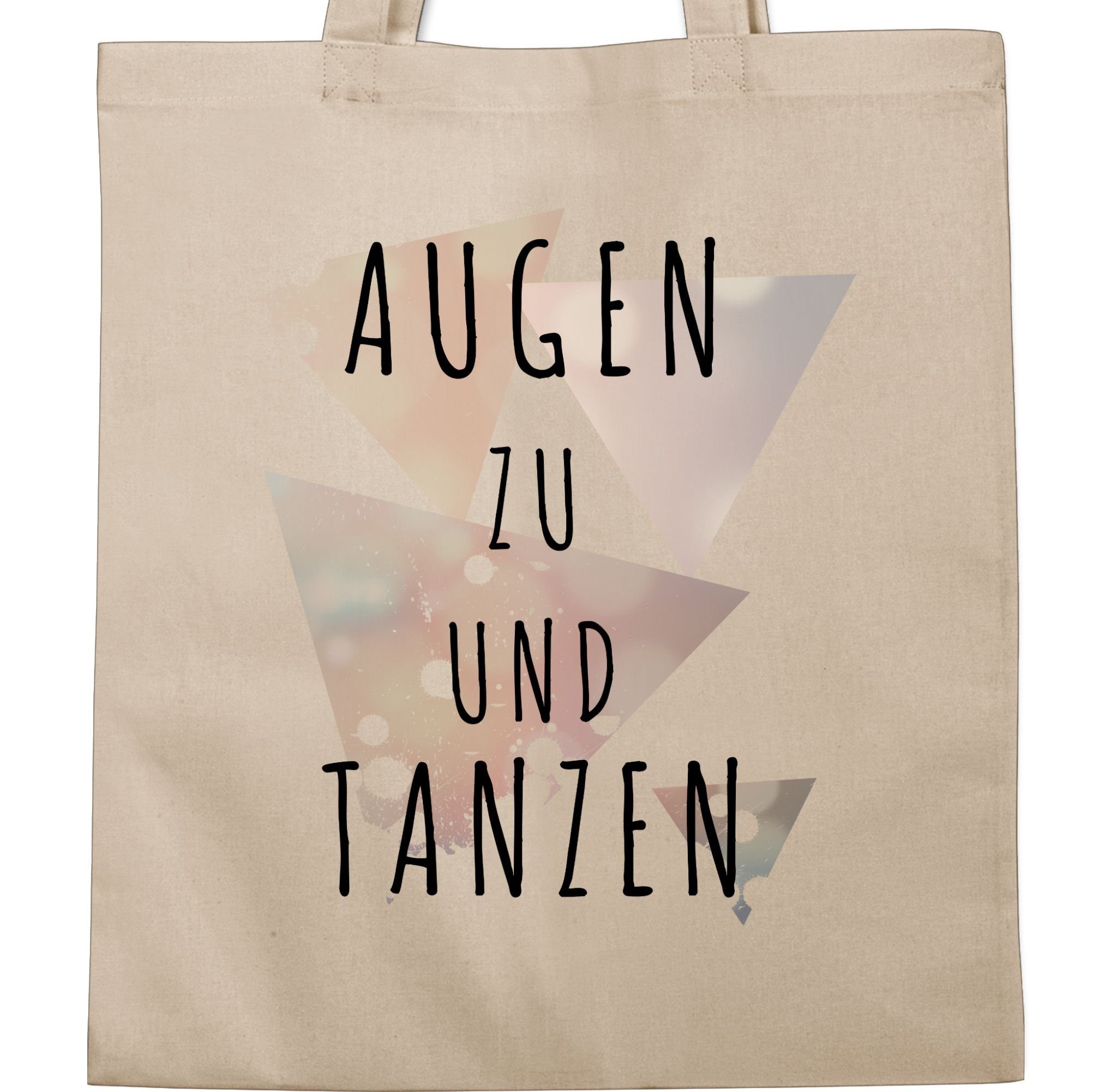 Shirtracer Umhängetasche Augen zu und tanzen, Stoffbeutel Festival Outfit günstig online kaufen