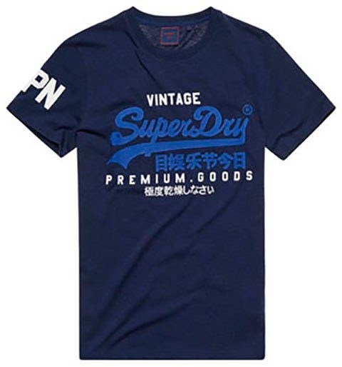 Superdry Midnight T-Shirt VL Blue Grit TEE