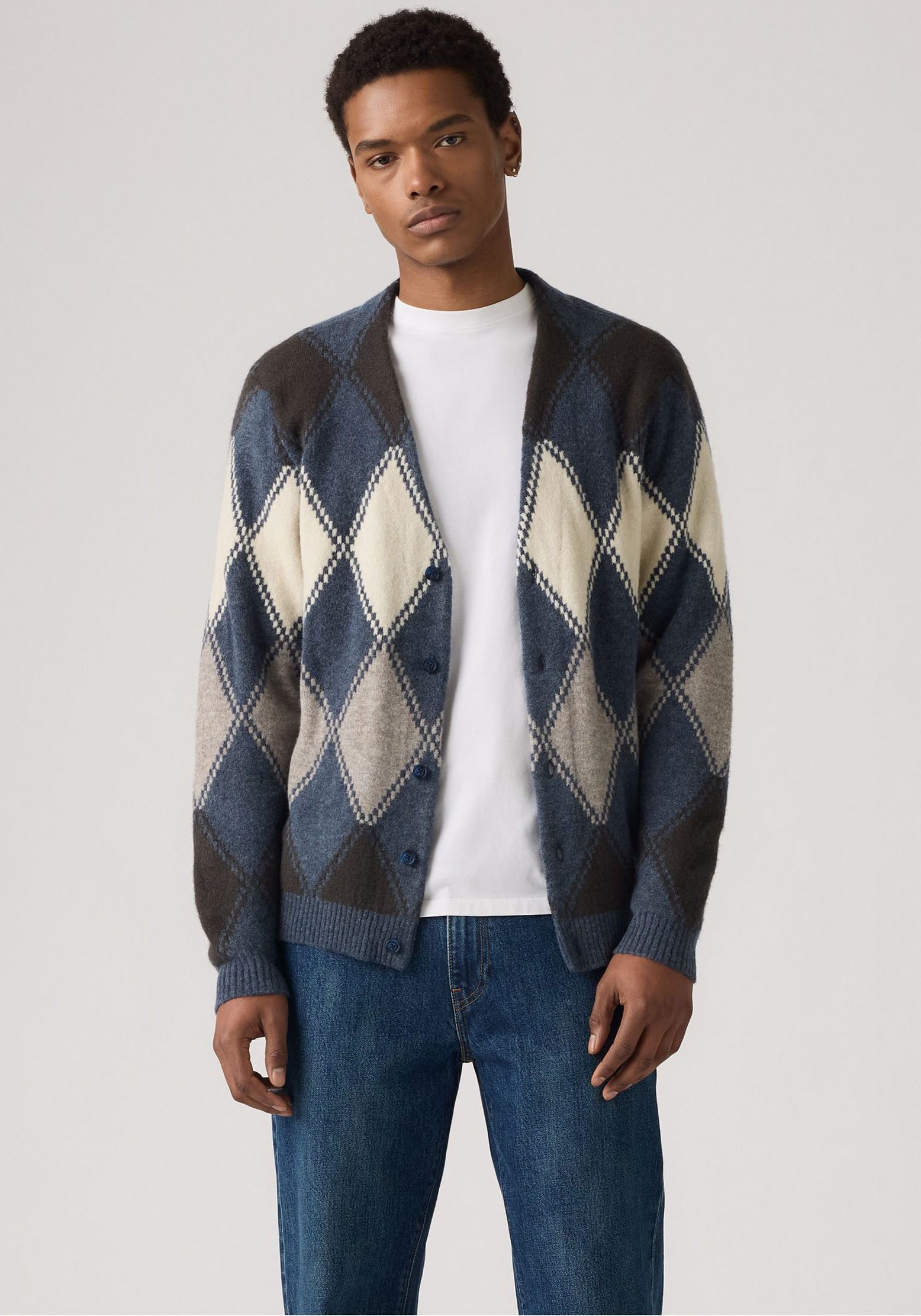Levi's® Strickjacke Legere Passform, pflegeleichter Materialmix günstig online kaufen