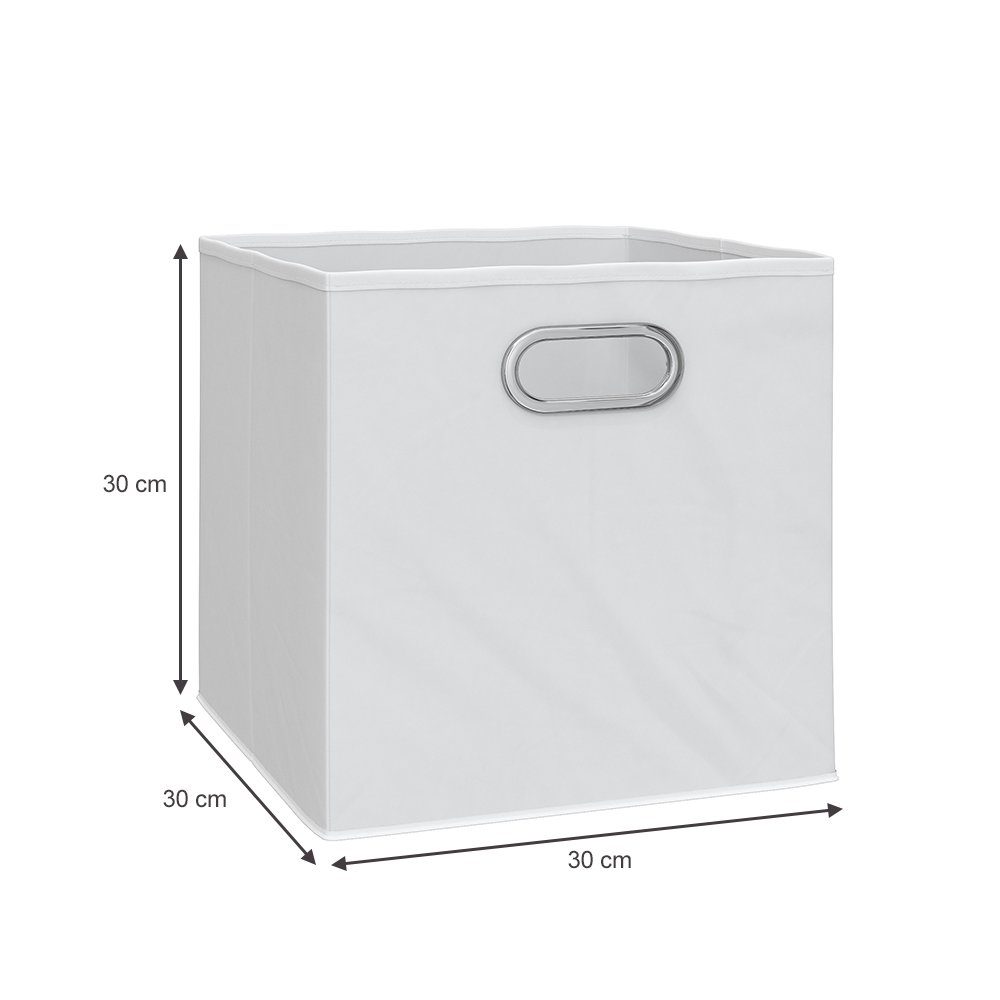 Vicco Faltbox, Weiß, 30 x 30 cm 8er Set (8 St)