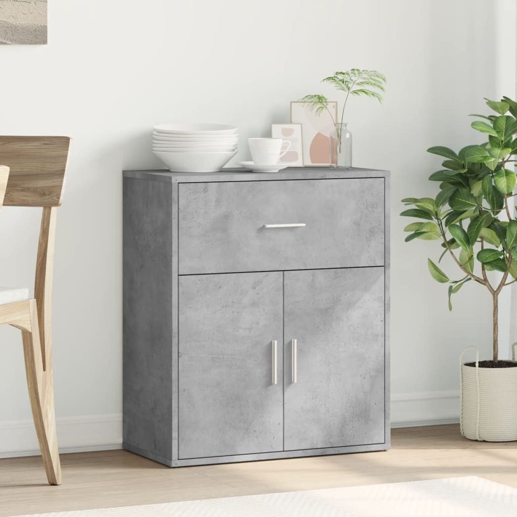 vidaXL Sideboard Sideboard Betongrau 60x31x70 cm günstig online kaufen