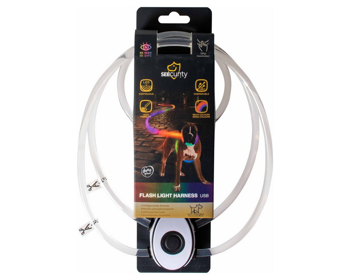 Thumbnail - DUVO+ Hundehalsbandleuchte Leuchtgeschirr USB TPU multicolor