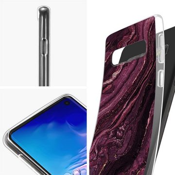 CoolGadget Handyhülle Marmor Slim Case für Samsung Galaxy S10 6,1 Zoll, Hülle Dünne Silikon Schutzhülle für Samsung S10 Hülle