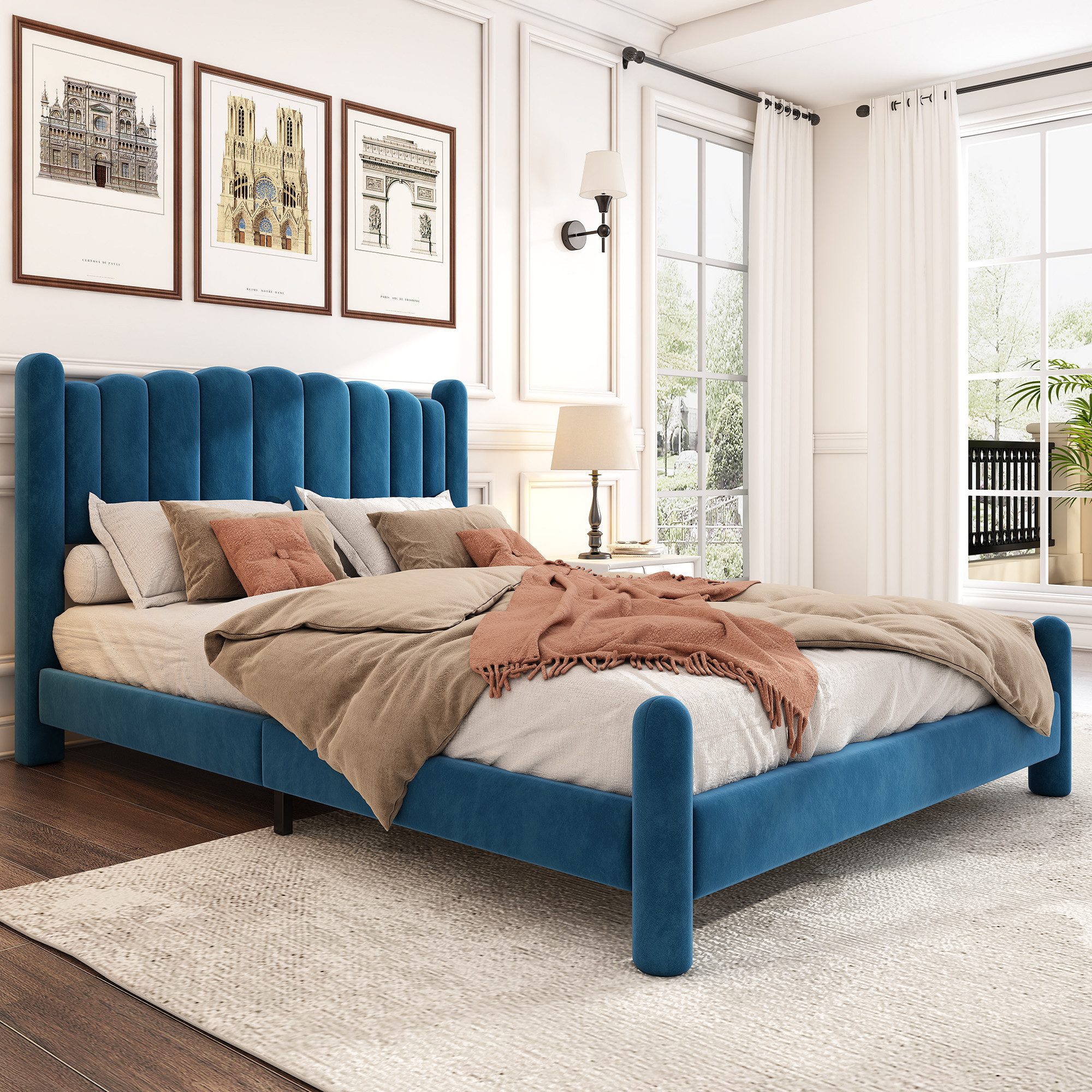 HAUSS SPOLE Polsterbett 180x200cm mit fächerförmigem günstig online kaufen