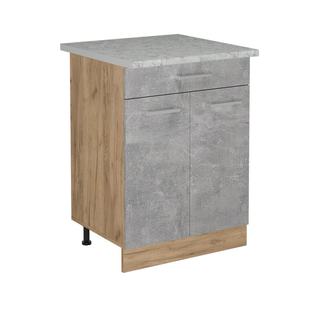 Vicco Unterschrank R-Line, Beton/Goldkraft Eiche, 60 günstig online kaufen