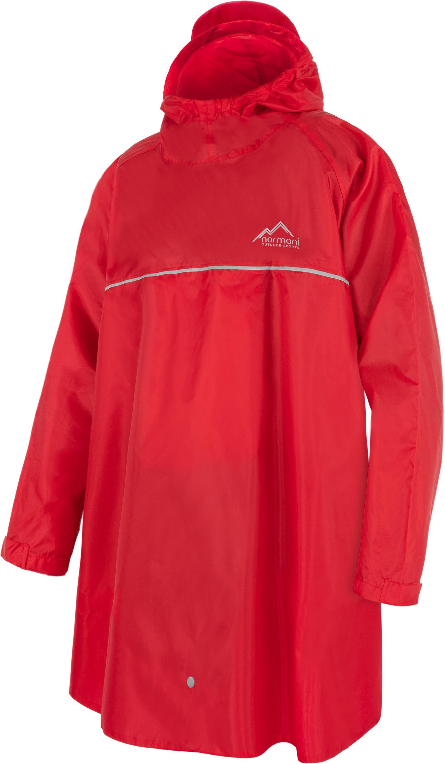 normani Regenponcho Kinder Regenponcho Mawsynram Wasserdichter Regencape mit Ärmeln - 3M™ Scotchlite™ Reflektor – Bild 2 von 5