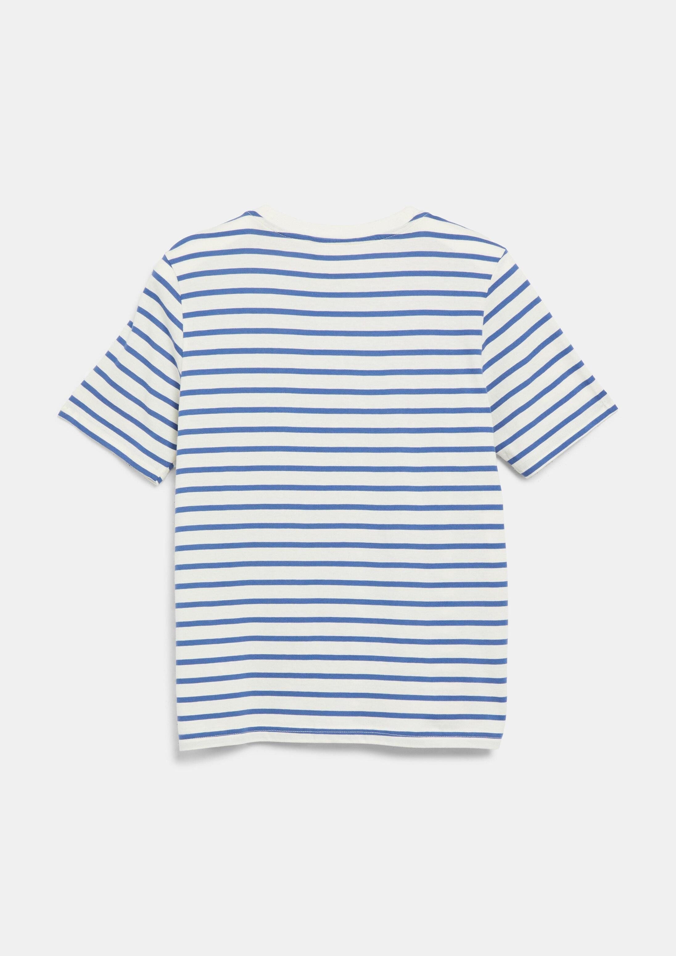 s.Oliver Kurzarmshirt T-Shirt Gestreiftes T-Shirt mit Rundhalsausschnitt