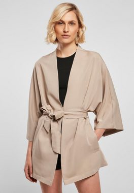 URBAN CLASSICS Allwetterjacke Urban Classics Damen Ladies Viscose Twill Kimono Coat (1-St)