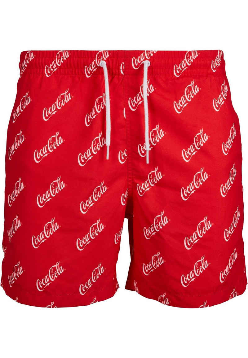 Merchcode Badeshorts Merchcode Herren Coca Cola Logo AOP Swimshorts