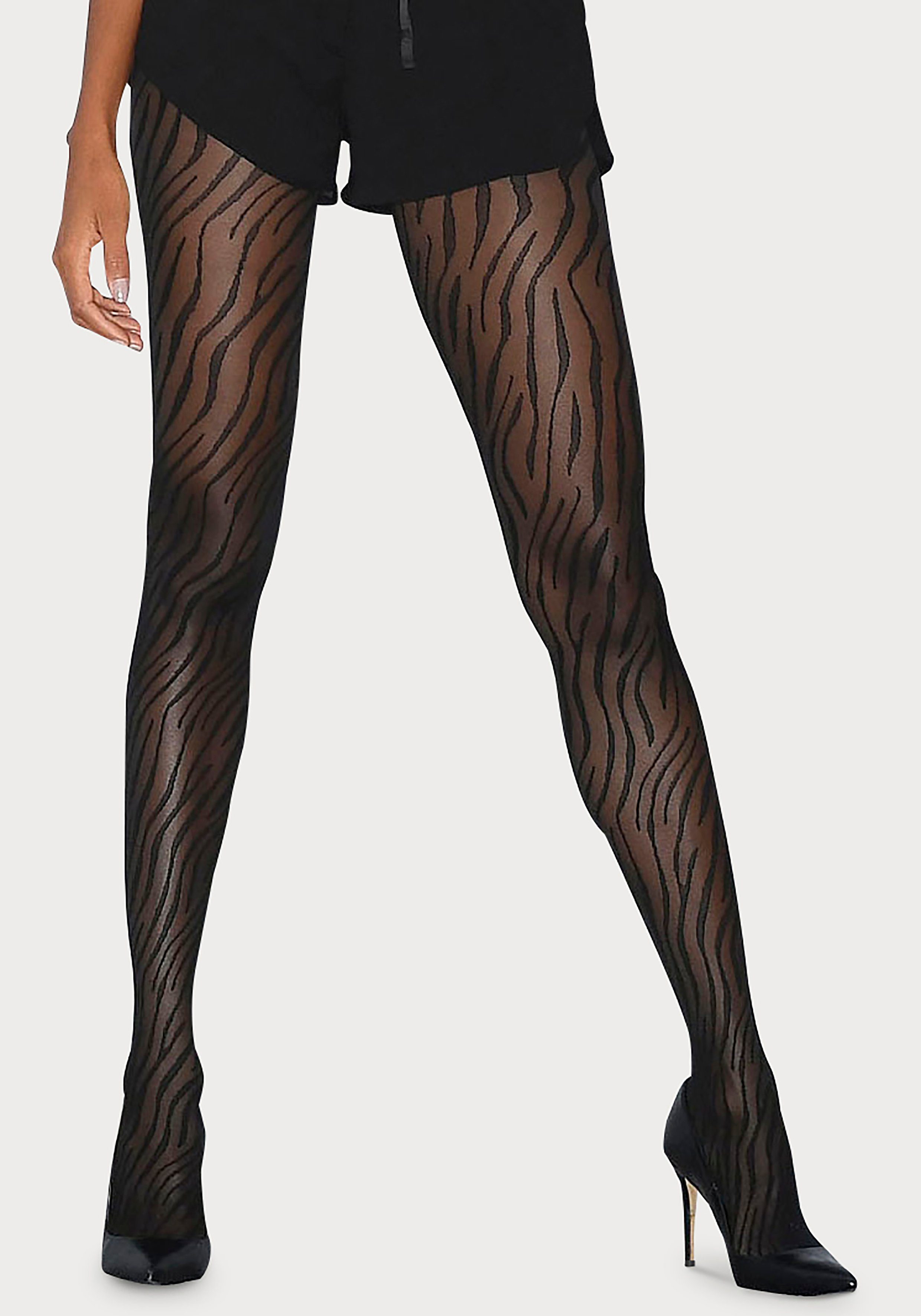 petite fleur gold Feinstrumpfhose 20 DEN mit animal Print