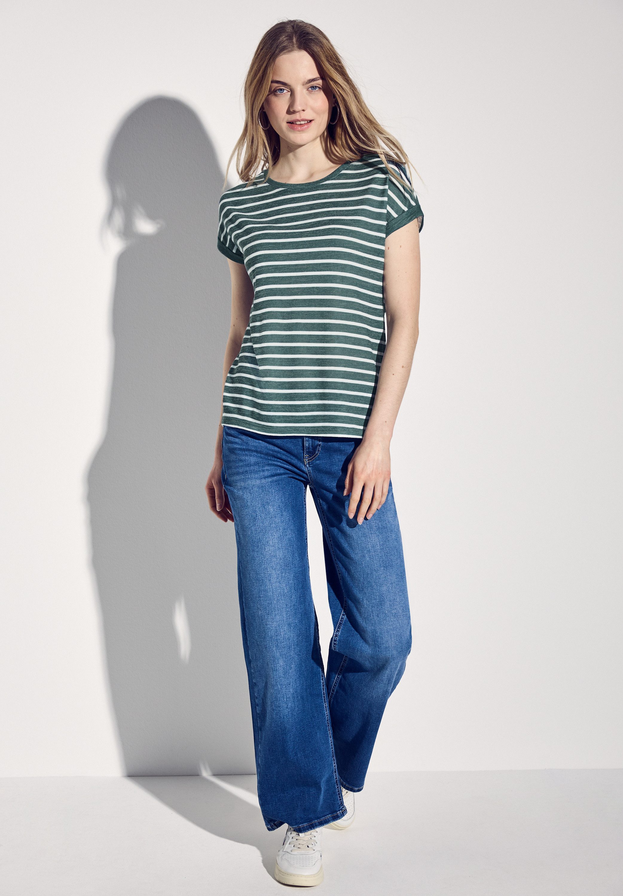 STREET ONE Shirttop mit Streifenmuster