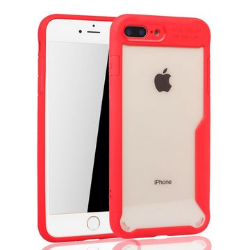 König Design Handyhülle Apple iPhone 7 Plus / 8 Plus, Apple iPhone 7 Plus / 8 Plus Handyhülle Backcover Rot