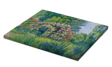 Posterlounge Leinwandbild Blanche Hoschedé-Monet, Der Monet Rosengarten, Malerei